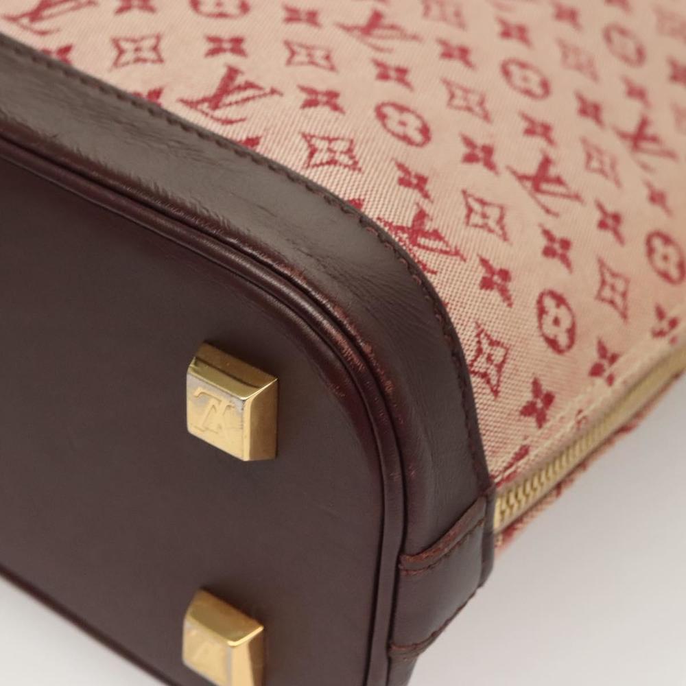 LOUIS VUITTON Monogram Mini Alma Haut Hand Bag Red M92204 LV Auth 129888 - Picture 14 of 16